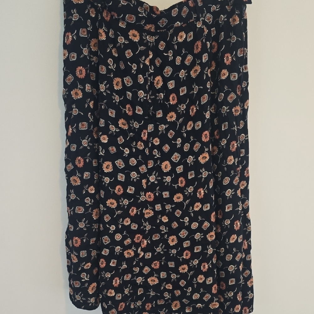Vintage Plus Size Floral Print Women's Skirt - Picture 7 of 10